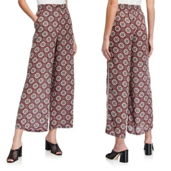 Max Studio Pants - NWT Max Studio Wide Leg Boho Print Pants L